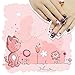 False Nails for Kids 24 Pcs Press On Girls Cute Fake Nails Tips