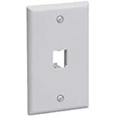Panduit CFP1WH 1-Port Mini-Com Single-Gang Faceplate, Classic Series, White