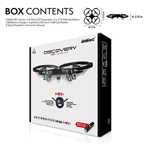 UDI-HD-Drone-with-Camera-Lime-Green-Bonus-Battery-1-Key-Control-Easy-Fly-Drones-for-Kids-Camera-Drone-Features-Headless-Mode-720p-HD-Drone-Camera-UDI-Drones-with-Camera-Model-U818A