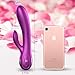 Rechargable Personal Vibrator - Waterproof Powerful 7 Speed Frequency Rabbit Massager- Handheld Portable Vibrator- Purple