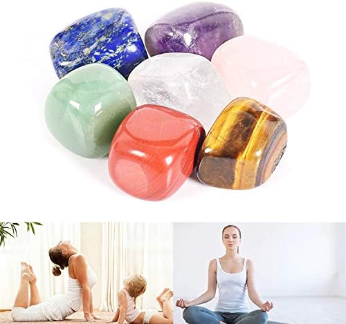 Chakra Healing Crystal Stones, 7 Energy Reiki Crystal Chakra Stone Set for Your Yoga Bag Meditation, Cleansing, Balancing and Healing - Image 4