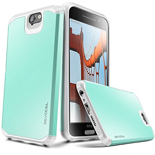 Evocel HTC One A9 [Dual Layer Series] Hybrid Armor Protector Case For HTC One A9 / HTC Aero - Retail Packaging, Wintergreen (EVO-HTCA9-SA22)