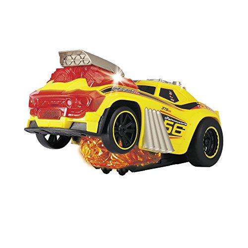 Dickie Toys 203765001 Skullracer, motorisiertes Spielzeugrennauto, mit Wheelifunktion, Licht und Sound, 24 cm – Bild 6