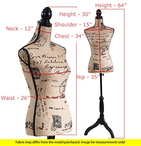 6 Female+Mannequin+Torso+Tripod+Monogram