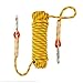 NIECOR 10 MM Outdoor Static Rock Climbing Rope,High Strength Accessory Fire Escape Safety Rappelling Rope 32ft,49ft,64ft,98ft