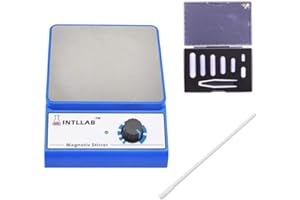 INTLLAB Magnetic Stirrer with 7pcs/Pack Stir Bars Set and 10 inch Length Stir Bar Retriever