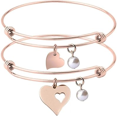 rose gold mother daughter bracelet