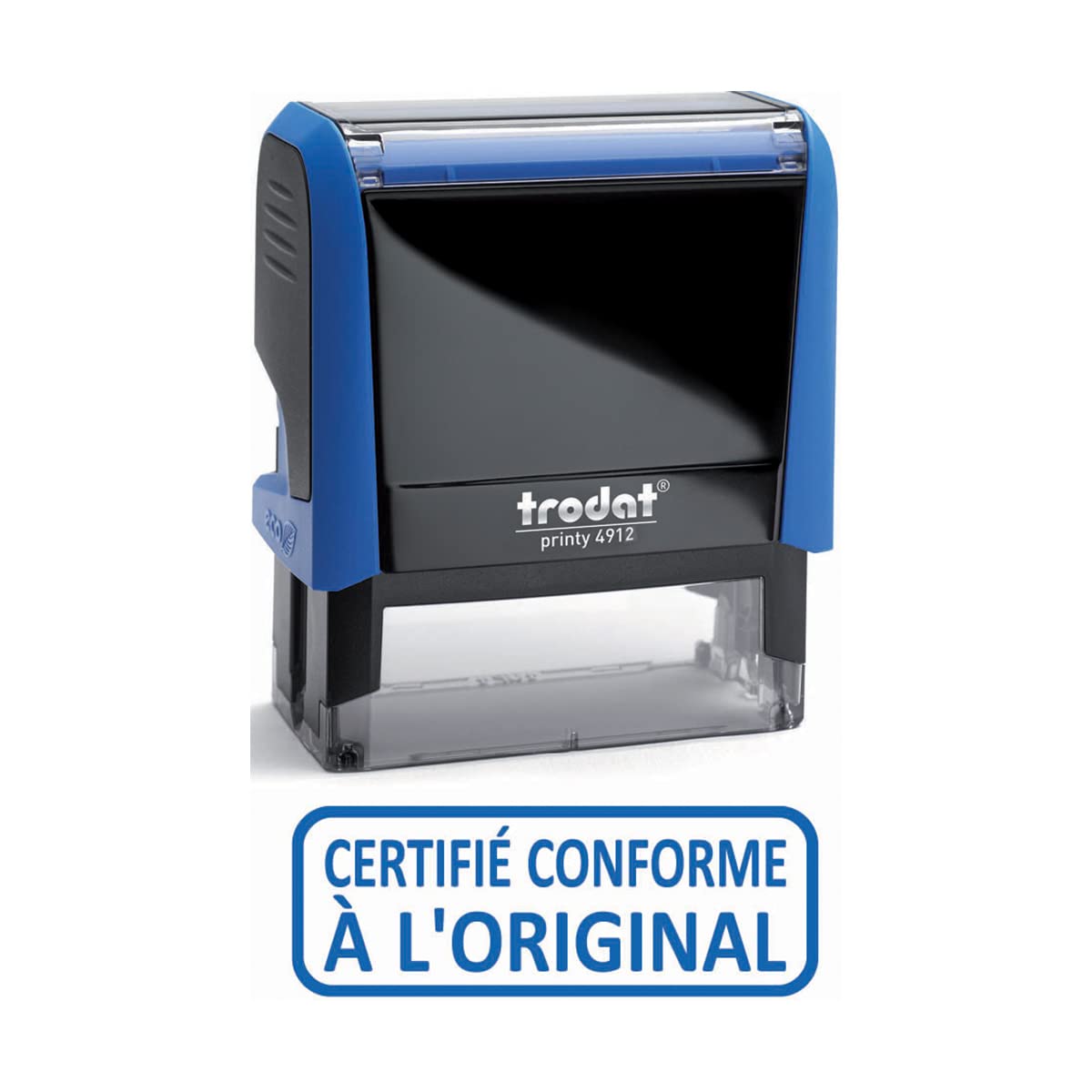 Trodat 4912 X-Print Stamp "CERTIFIÉ CONFORME A l'ORIGINAL" [Certified True Copy] White Pictogram/M