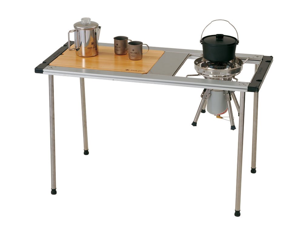 Snow Peak Snow Peak Iron Grill Table Wood Table W Bamboo Ck126T from
