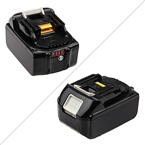 Dosctt BL1830B Replace for Makita 18V Lithium LXT Battery BL1860B BL1850B BL1840B 194204-5 LXT400 Cordless Tools with LED Power Display 2 Pack