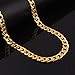Adecco LLC 18K Gold Plated Men Chain Necklace Figaro Punk Style Jewelry,10mm (5)