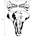 Createforlife Home Decoration Vinyl Wall Sticker Decals Mural Art Big Black Elephant
