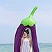 LetsFunny Eggplant Pool Float Inflatable Giant Floats with Rapid Valves Pool Party Beach Swimming Raft Floaty Lounger Decorations Toys Games for Adult and Kids (M)