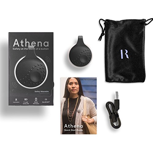Athena-Wearable-Safety-Accessory--Rose-Gold-Alert-loved-ones-with-your-GPS-location-at-the-touch-of-a-button-Award-winning-pendant-pairs-with-free-iOS-Android-app