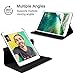 Case for iPad 2017 / iPad Air 2 / iPad Air, 360 Degree Rotating Stand Cover Protection with Auto Sleep / Wake Function, 9.7 inch Swivel Case for Apple iPad 6th 5th Air, Black