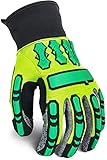Our Best Selling Impact Glove, Heavy Duty Mechanic Work Gloves with Outstanding Padding, Protection, and Durability. Stylish Modern Look, CE Certified, Great Fit in 4 Sizes, Super LOW Price