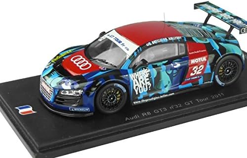 Audi R8 GT3 No. 32 GT Tour 2011, D. Hallyday - S. Ortelli Diecast Model Car in 1:43 Scale by Spark