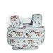 Vera Bradley Women's Cotton Campus Backpack, Water Bouquet, One Size