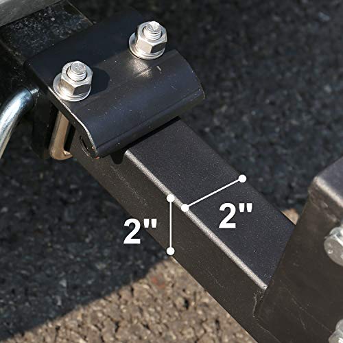 Rear Hitch Cargo Carrier Folding Basket with High Sides 2'' Receivers Rear Foldable Cargo Rack Luggage Basket Trailer Holder - Thumbnail 4