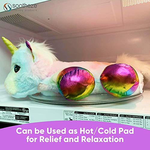 Sootheze Large Unicorn Therapy Stuffed Animal Toy Microwavable Hot