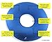Premium Inflatable Donut Cushion Expands Up to 15 inches Comfortable for Hemorrhoid, Back and Tailbone Pain Relief. Medical Donut Cushion Ideal for Coccyx Pain, Bedsores, Child Birth &Pregnancy (Blue)