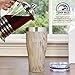 Healthy Human Stainless Steel Tumbler with Straw & Lid | Splash Proof Insulated Travel Cup | Eco-Friendly Coffee Tumblers | Water Cups with Straws Cleaner and Splash Proof Lids (32oz, Willow Oak)