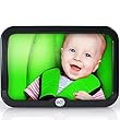 Best Baby Car Mirror - Attaches to Back Seat - Crystal Clear Reflection - Perfect for Rear Facing Infants - 100% Safe & Completely Shatterproof - Adjustable - Compatible with All Cars, Autos, & SUVs