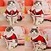 Bolbove Pet Christmas Santa Claus Suit Costume for Small Dogs Cats Jumpsuit Winter Coat Warm Clothes (Red, Medium)