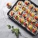 Plastic Serving Trays -6 Pack - Disposable Rectangular tray, The Perfect Platters And Trays For Parties, 9 x 13 (Black)