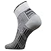 Pure Athlete Running Socks Quarter Length - Lightweight, Thin, Moisture Wicking - Anti-Blister Athletic Sock (Black, Large)