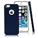 CLOUDS CLOUDS iPhone 5 5S Case- Ultra Slim Lightweight Classic Design Durable Soft Rubber TPU Silicone Gel Case Cover for iPhone 5S/5- Navy Blue