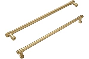 ZAUYX Solid Heavy Duty Jasper Pulls 5 Pack Champagne Bronze Cabinet Pulls 10 Inch Hole Centers for Kitchen Cupboard Handles Modern Drawer Pulls Bathroom Champagne Brass Cabinet Pulls