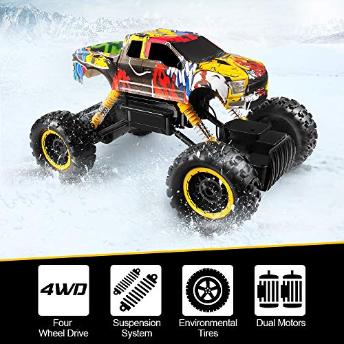 image for RC Cars,Tomons 1/12 Remote Control Car 4WD with 2 Rechargeable Batteri