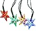 ApexPower Solar Outdoor String Lights Crystal Star 8 Modes 30 LED Colorful Solar Light Waterproof Ornaments for Garden, Yard, Home, Landscape, and Holiday, Wedding Party Decorations(Multicolored)