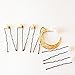 QTMY 6 PCS Metal Star Moon Pearl Hairpin Hair Clips Hair Accessories