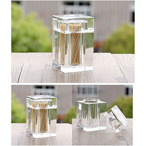 Cosy-YcY Elegant Toothstick Dispenser Toothpick Holder Cocktail Stick Box Can Be Used For Home Décor And Best Christmas Gift For Friends (style one)