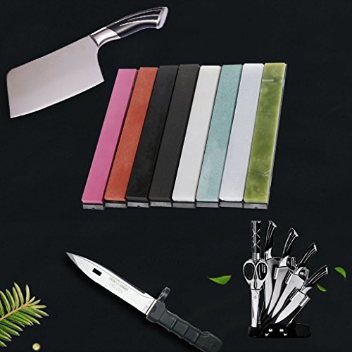 Kofun Sharpening Stone, 8 Pieces Apex Pro Sharpener Whetstone Oilstone Holder Knife Sharpening Stone Set - Thumbnail 2