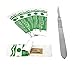 10 Sterile #11 Surgical Blades with FREE #3 Scalpel Knife Handle Medical Dental