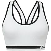 New Balance Womens Seamless, Racerback Sports Bra with Allover Texture and Engineered Breathability