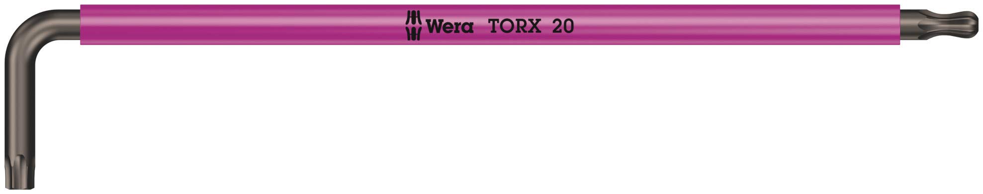Wera 05024485001 967 SPKXL Torx Laser Long L-Key, Pink, TX 20 x 137 mm