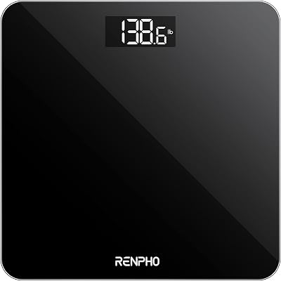RENPHO Weighing Scales Body Weight Digital Scale LED Display Black Core 1S