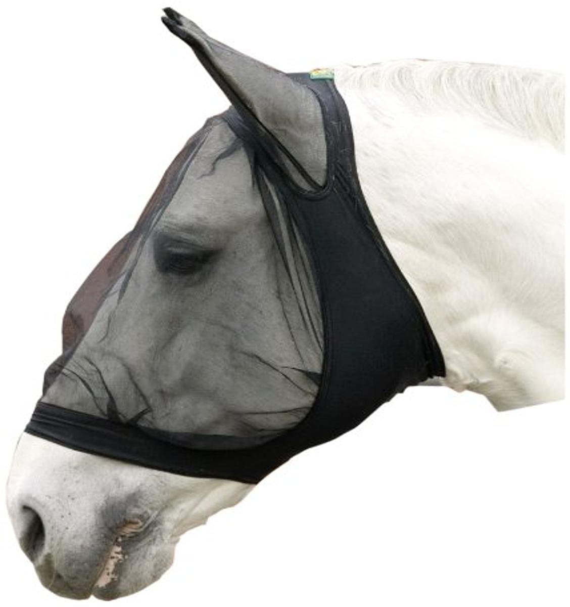 USG Fly Veil with Ear Protector, Pony, Lycra, Black