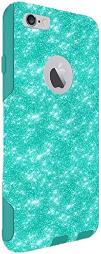 OtterBox iPhone 6 Plus 6s Plus Case - OtterBox Commuter Series Custom Glitter Case for iPhone 6 Plus/6s Plus, Retail Packaging - Wintermint/Teal (5.5 inch)