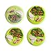 Portion Control Plate Set of 4 – 9-Inch BPA-Free 3-Section Plates with 4 Snap-Tight Vented Lids – Portion Plates for Adults, Healthy Eating, Weight Loss, Meal Prep, Diabetes & Bariatric Diets