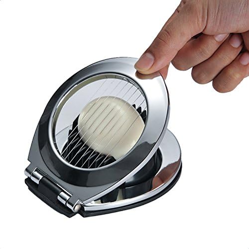 304 Stainless Steel Boiled Egg Slicer Section Cutter Multifunction Kitchen Accessories Kioos 2-in-1 Fruit Slicer Kitchen Essential Cooking Tools