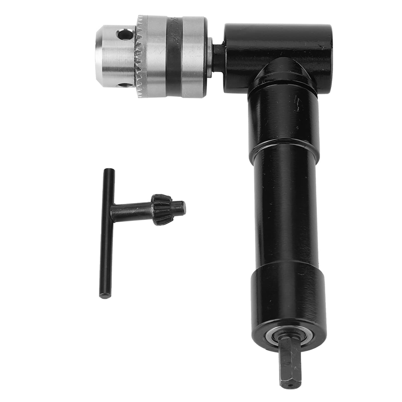 90 Degree Right Angle Chuck Key Drill Adapter, Attachment Extension Bit Holder (Drill Chuck Clamping range/1-10 mm)