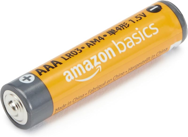Pilhas alcalinas aaa amazon basics de 1,5 volts, contagem de 20, faixa de desempenho (aparência pode variar)