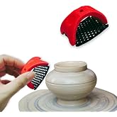 2 Pack Clay &amp; Wood Rasp Tool with Textured Ergonomic Handle &ndash; Smoothing Tool for Pottery, Ceramics &amp; Woodworking, Ultra Sharp Alloy Blade