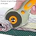 KISSWILL 45mm Rotary Cutter Blades, 10 Pack 45mm Replace Rotary Blades Fits Fiskars, Olfa, Martelli, Truecut, DAFA Rotary Cutters for Quilting Scrapbooking Sewing Arts & Crafts, Sharp and Durable