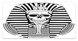 King License Plate by Ambesonne, Egyptian Pharaoh